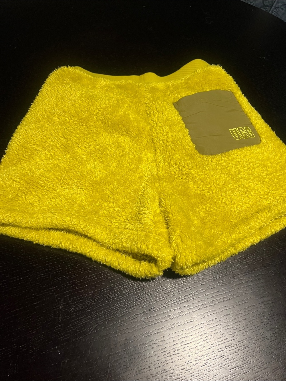Ugg fuzzy green shorts. Woman’s size small